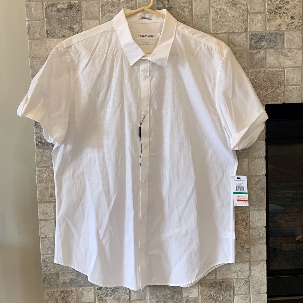 Calvin Klein Men’s white button up